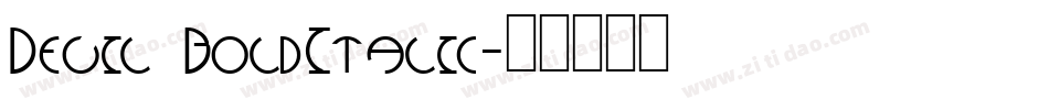 Devil BoldItalic字体转换